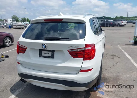 2016 BMW X3 xDrive28I z USA, uszkodzony, nr VIN 5UXWX9C58G0D94991